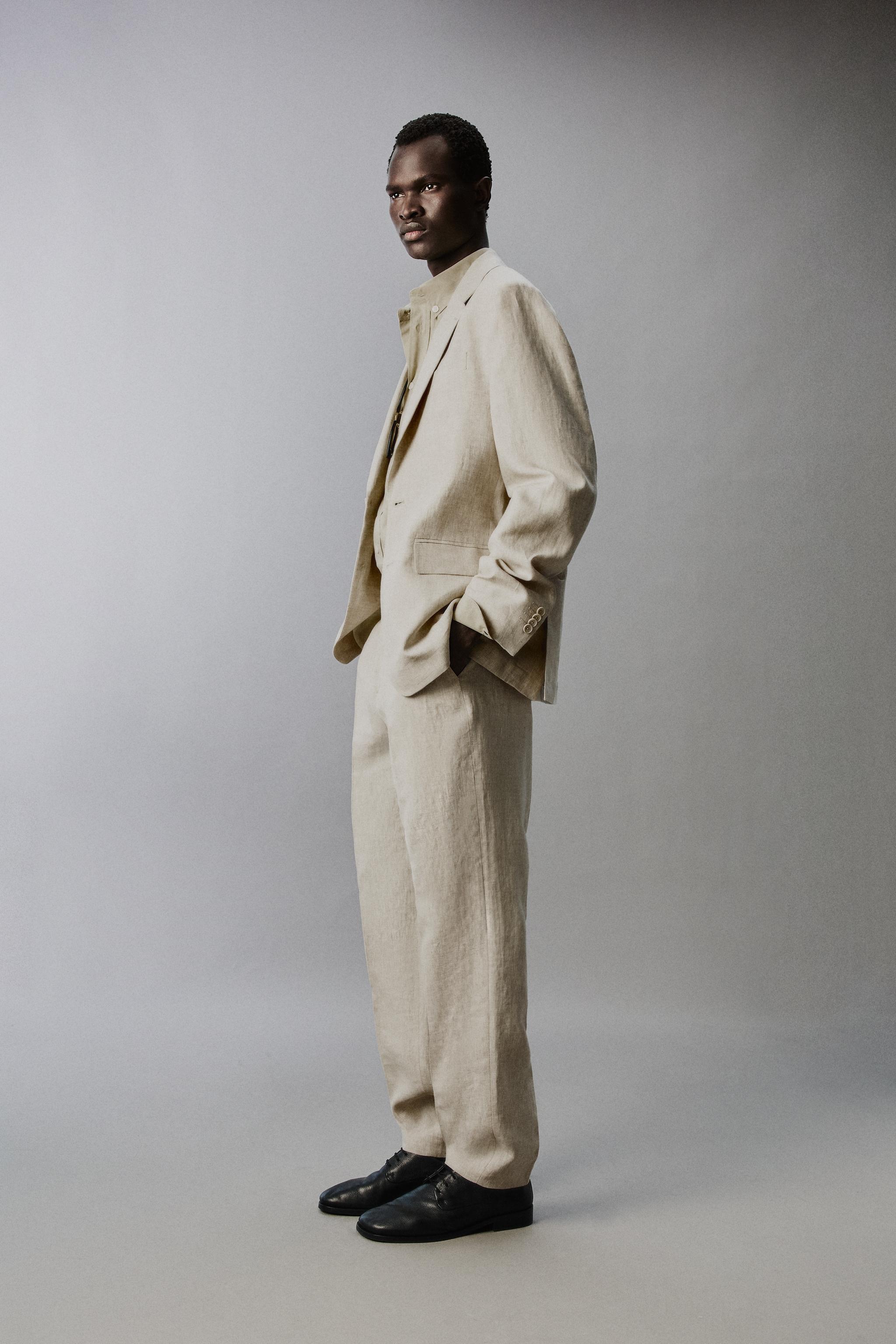 100% LINEN SUIT BLAZER